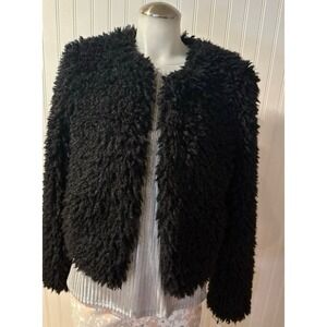UGG Lorrena Black Faux Fur Jacket